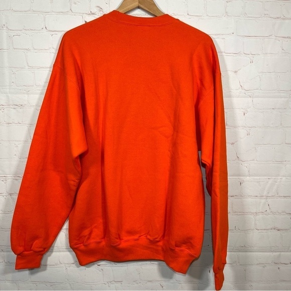 Vintage Soffe Syracuse Sweatshirt Mens Large Orange CUSE Pullover Made In USA - Picture 8 of 10